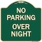 Signmission No Parking Overnight Parking Heavy-Gauge Aluminum Architectural Sign, 18" x 18", G-1818-23680 A-DES-G-1818-23680 - alternate 1